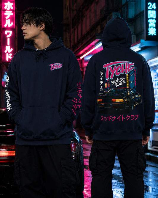 Sudadera Midnight Club Neon - Navy